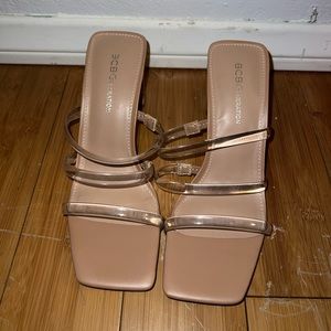 Clear Strapped Heels